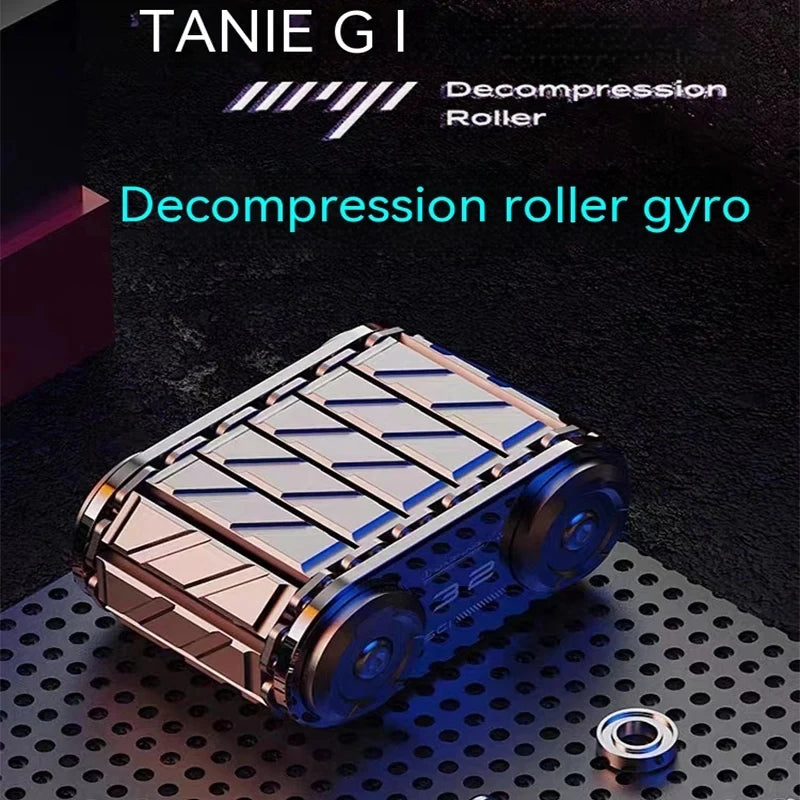 Metal Tank Fidget Four Wheel Roller Toys/Ages: 3-18+ Years Old/Colors-Gray/Silver/Black/Bronze