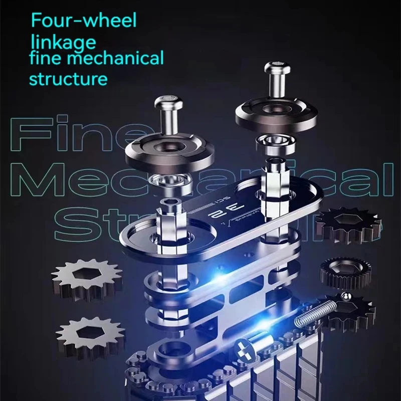 Metal Tank Fidget Four Wheel Roller Toys/Ages: 3-18+ Years Old/Colors-Gray/Silver/Black/Bronze