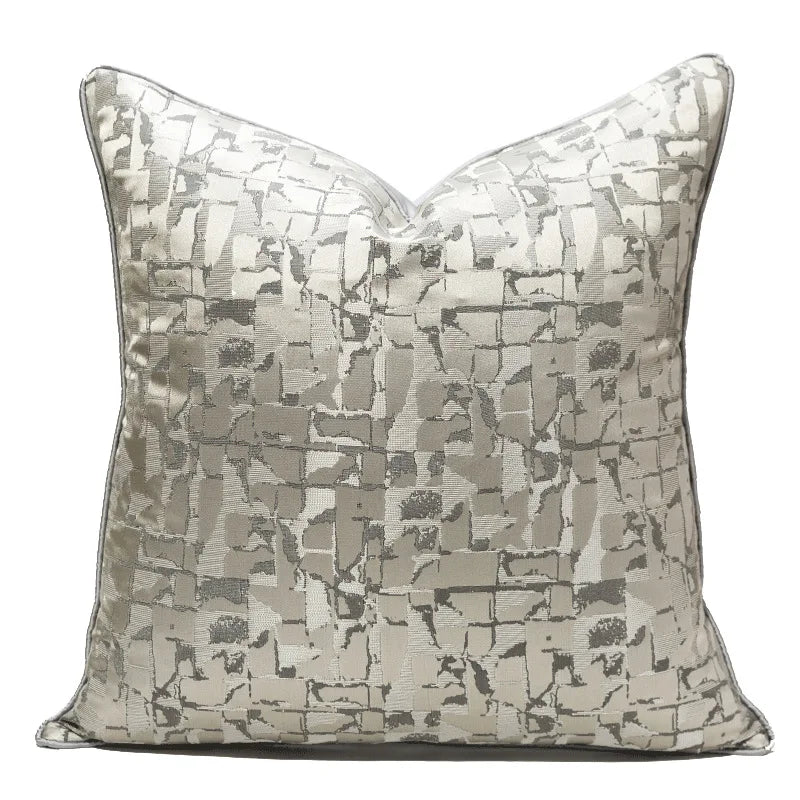Fashion Lattice 100% Polyester Cushion Cover/Colors-Geometric/Plaid/Sizes 30x50 45x45cm 50 High-grade Jacquard Pillowcases/ S