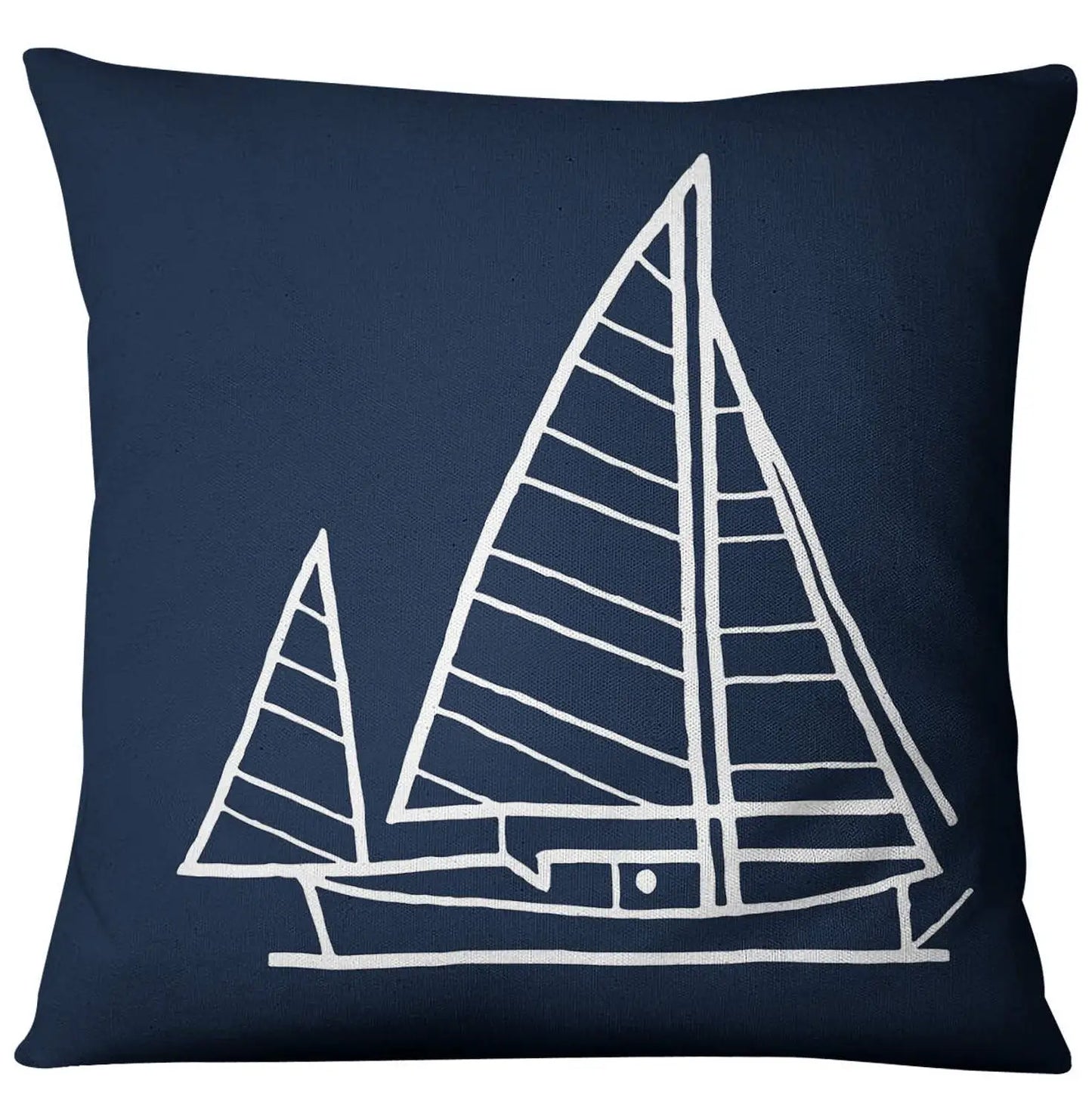 Blue Shell Starfish Linen / Cotton Throw Pillow Cover /Colors-Blue/Red/Animal