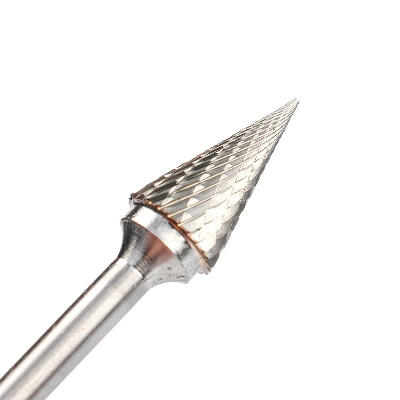 YG8 Alloy Rotary File 1Pc MX Type Double Slot Tungsten Carbide Wood Carving Grinding Head Hard Metal Milling Cutter For Copper
