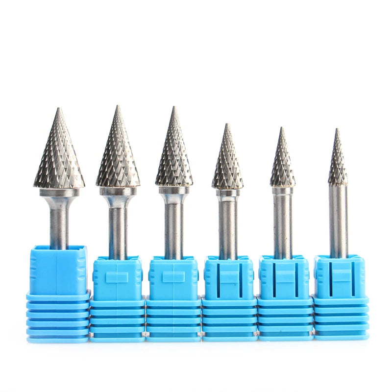 YG8 Alloy Rotary File 1Pc MX Type Double Slot Tungsten Carbide Wood Carving Grinding Head Hard Metal Milling Cutter For Copper