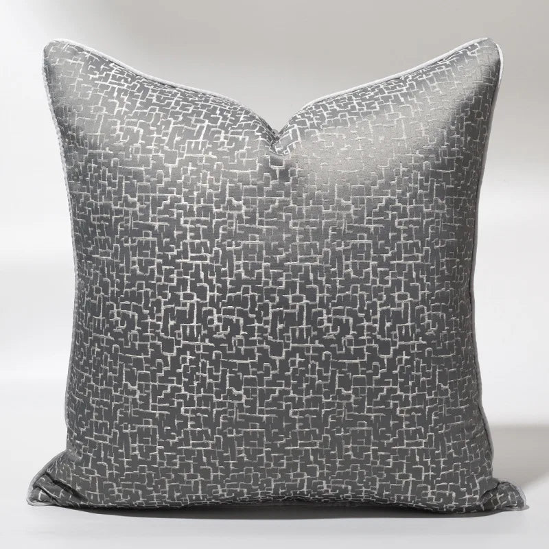 Fashion Lattice 100% Polyester Cushion Cover/Colors-Geometric/Plaid/Sizes 30x50 45x45cm 50 High-grade Jacquard Pillowcases/ S