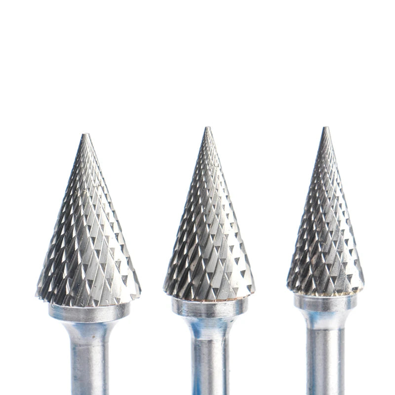 YG8 Alloy Rotary File 1Pc MX Type Double Slot Tungsten Carbide Wood Carving Grinding Head Hard Metal Milling Cutter For Copper