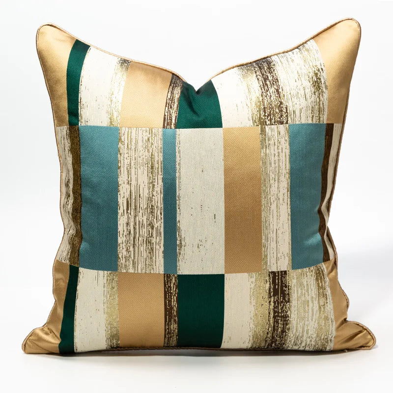 Fashion Lattice 100% Polyester Cushion Cover/Colors-Geometric/Plaid/Sizes 30x50 45x45cm 50 High-grade Jacquard Pillowcases/ S
