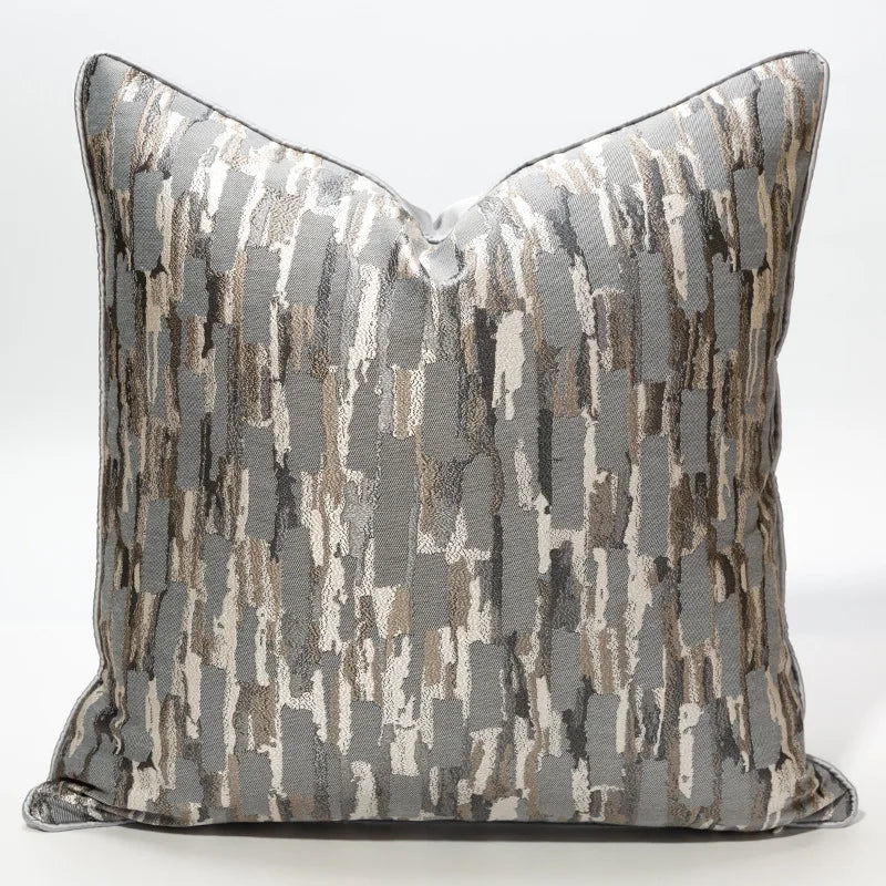 Fashion Lattice 100% Polyester Cushion Cover/Colors-Geometric/Plaid/Sizes 30x50 45x45cm 50 High-grade Jacquard Pillowcases/ S