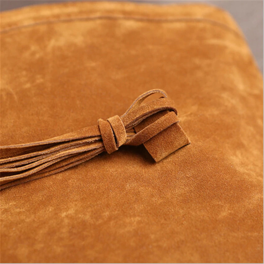 Adults Women DIDABEAR PU Polyester Tassel Backpacks/Straps-Handles/Colors-Black/Brown/Red