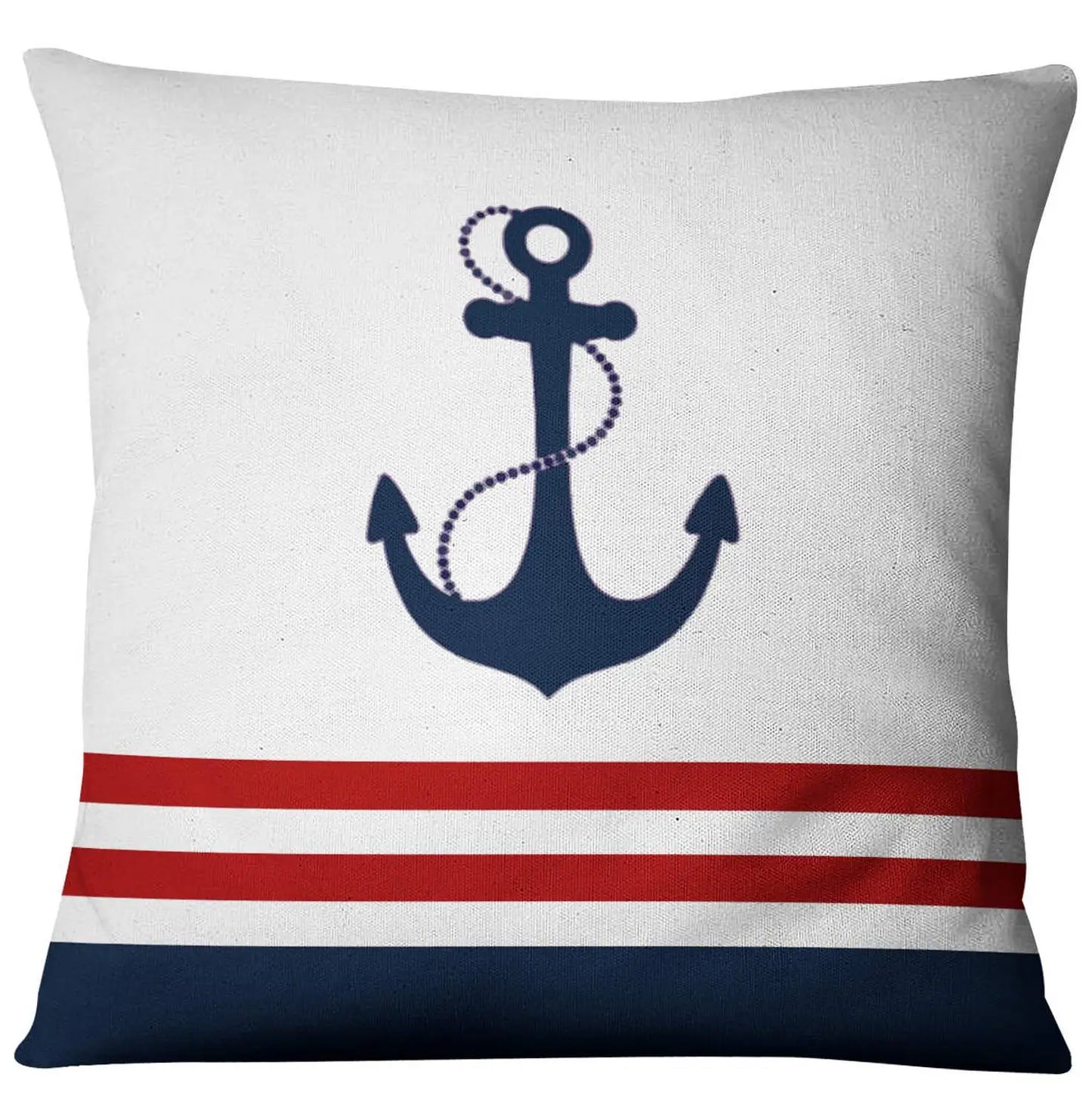 Blue Shell Starfish Linen / Cotton Throw Pillow Cover /Colors-Blue/Red/Animal