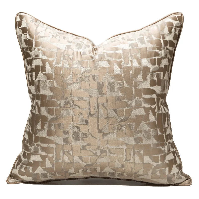 Fashion Lattice 100% Polyester Cushion Cover/Colors-Geometric/Plaid/Sizes 30x50 45x45cm 50 High-grade Jacquard Pillowcases/ S