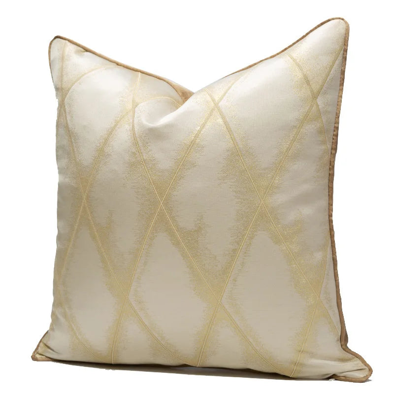 Fashion Lattice 100% Polyester Cushion Cover/Colors-Geometric/Plaid/Sizes 30x50 45x45cm 50 High-grade Jacquard Pillowcases/ S