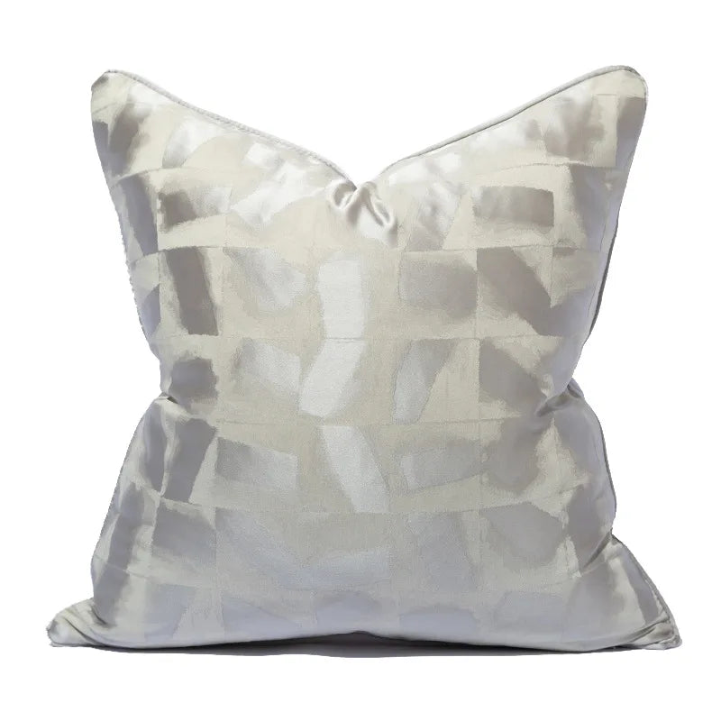 Fashion Lattice 100% Polyester Cushion Cover/Colors-Geometric/Plaid/Sizes 30x50 45x45cm 50 High-grade Jacquard Pillowcases/ S