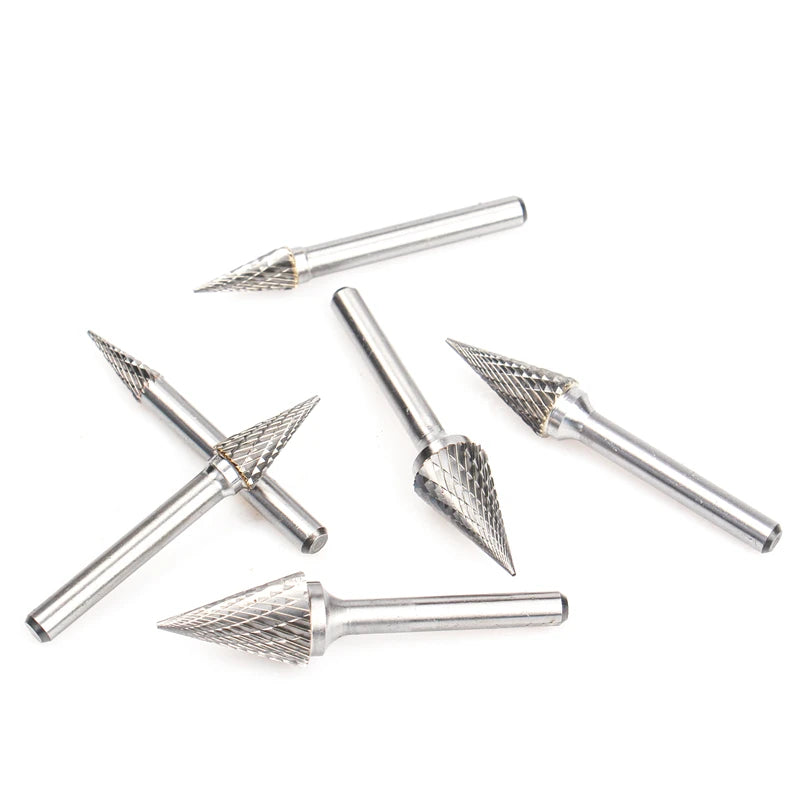 YG8 Alloy Rotary File 1Pc MX Type Double Slot Tungsten Carbide Wood Carving Grinding Head Hard Metal Milling Cutter For Copper