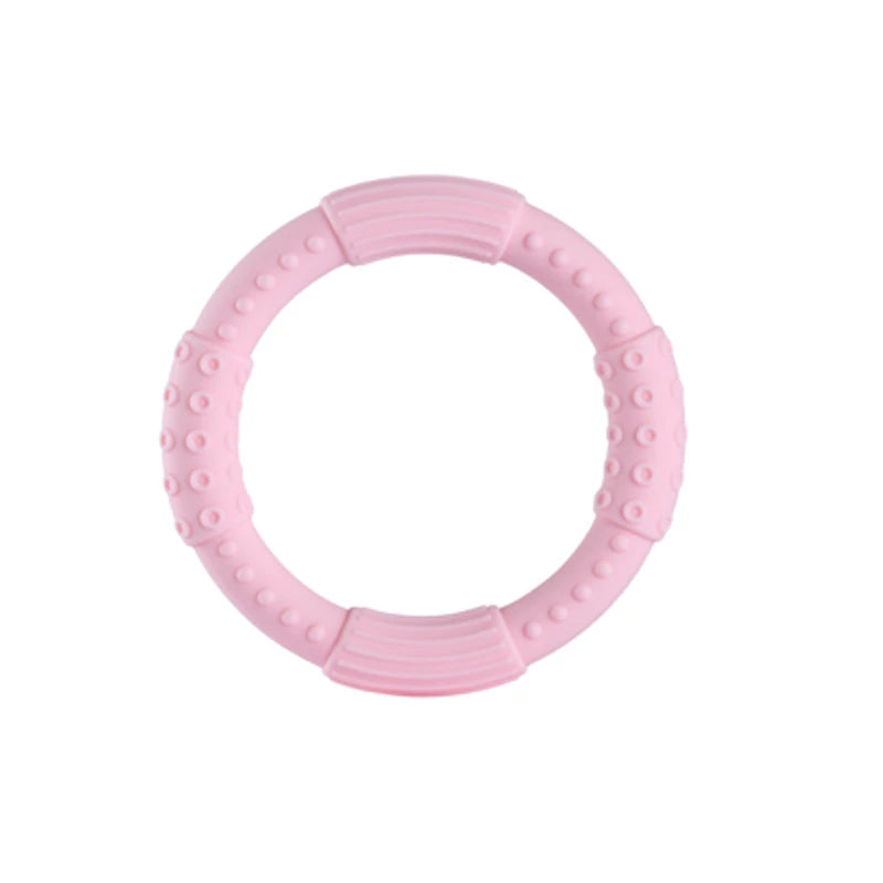 Baby's Silicone Teething Ring Bracelet/Ages: 1-2 Years Old/Color-Red/Green/Pink/Yellow/Orange/Gray/Multicolor