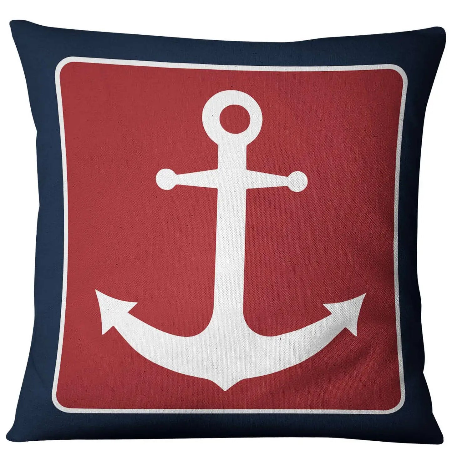 Blue Shell Starfish Linen / Cotton Throw Pillow Cover /Colors-Blue/Red/Animal