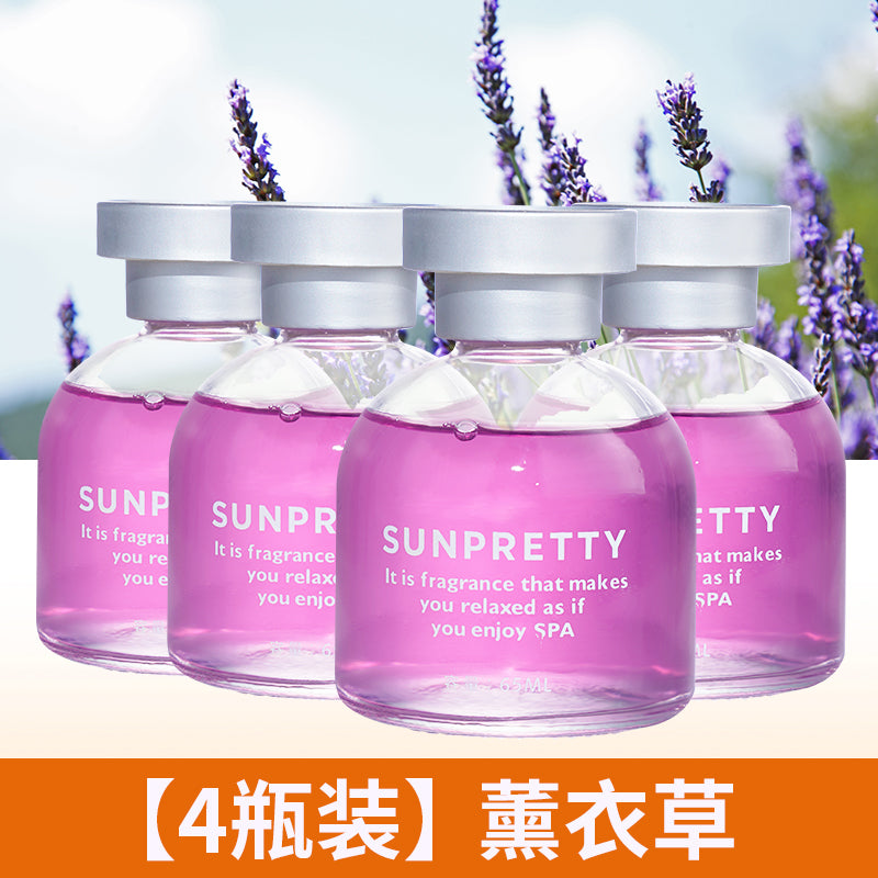 HOMEGUARDS Any 4 Bottles Set Home Essential Oils Air Fresheners/Colors-Yellow/White/Pink/Clear/Multicolor/Senses-Lemon/Osmanthus/Ocean/Gulong/Rose/Pomegranate/Lavender/Cologong