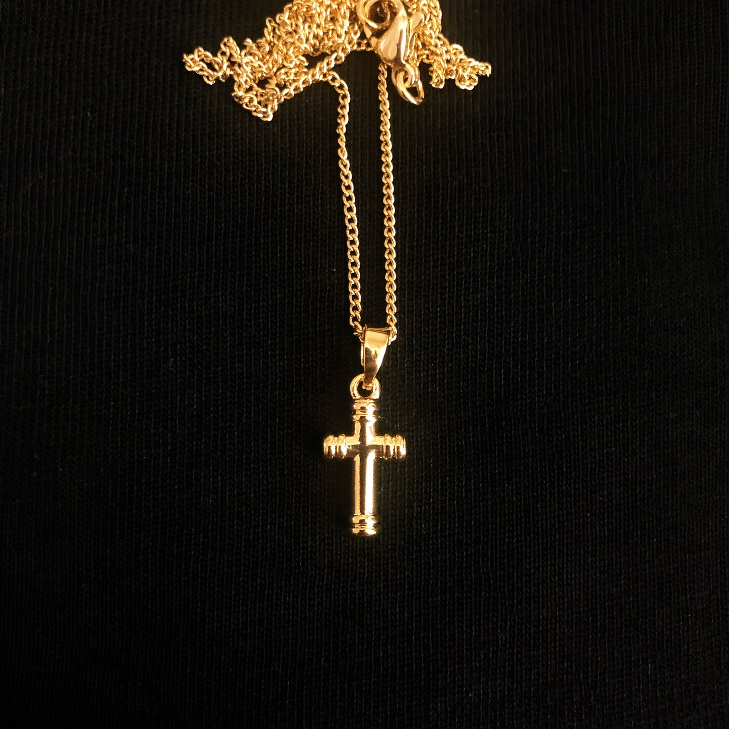 18K Gold Plating Pure Copper Summer Popular Cross Pendant