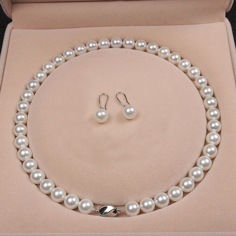 Women's Pearl to Give Mom Necklace for Cheongsam Mother Shell