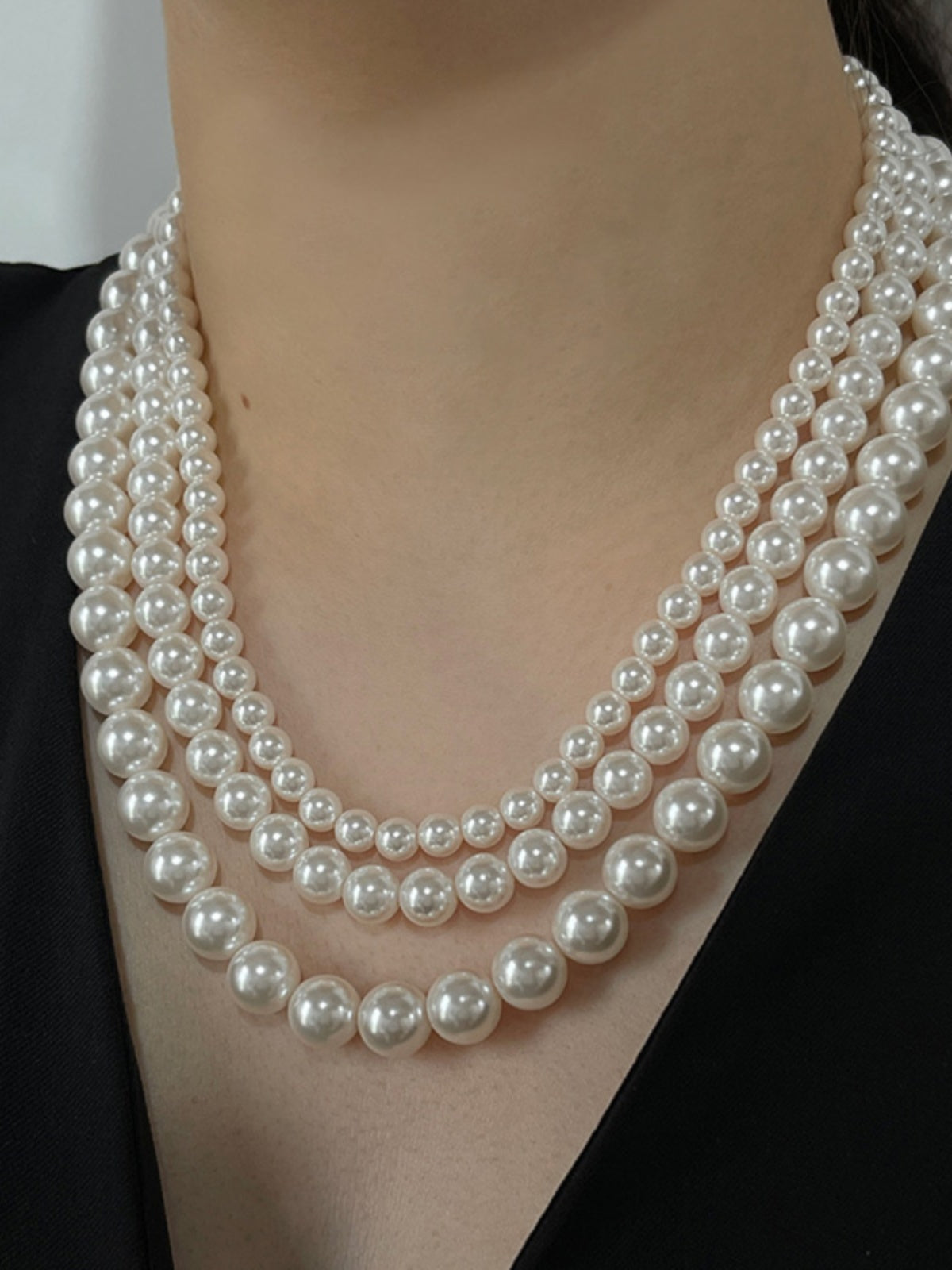 Women's Pearl to Give Mom Necklace for Cheongsam Mother Shell