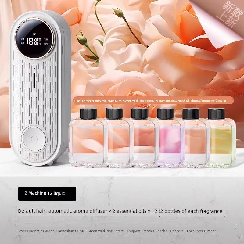 MIJIA 6 Different Plant Extracts Fragrances Fruit-Flowers-Spices Automatic Timing Long-Lasting Small Air Fresheners Aroma Diffusers/Colors-White/Purple/Clear/Gold/Geometric/Multicolor