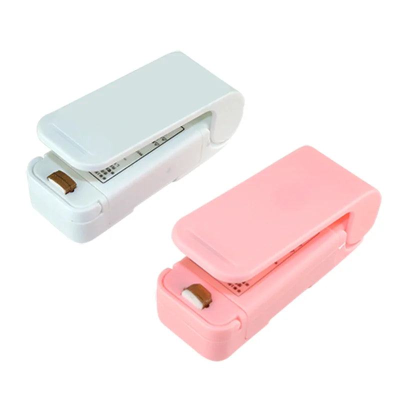 Mini Sealing Machine Package Sealer Vacuum Sealer Clips Portable Sealing Kitchen Accessories Plastic Bags Sealers Home Seal Clip