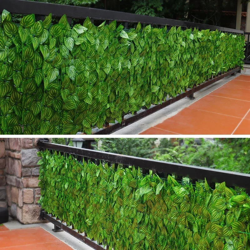 6PCS Outdoor Artificial Silk Green Non-Flowering Polyester IVY Garland Plants