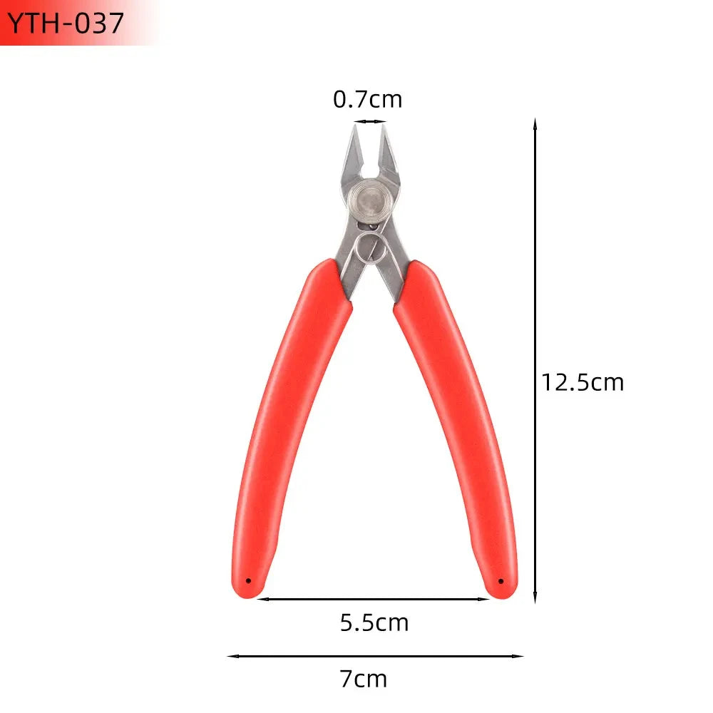 Universal Stainless Steel Pliers DIY Electronic Diagonal Side Cutting Nippers Wire Cable Cutter 3D Printer Parts Hand Tools