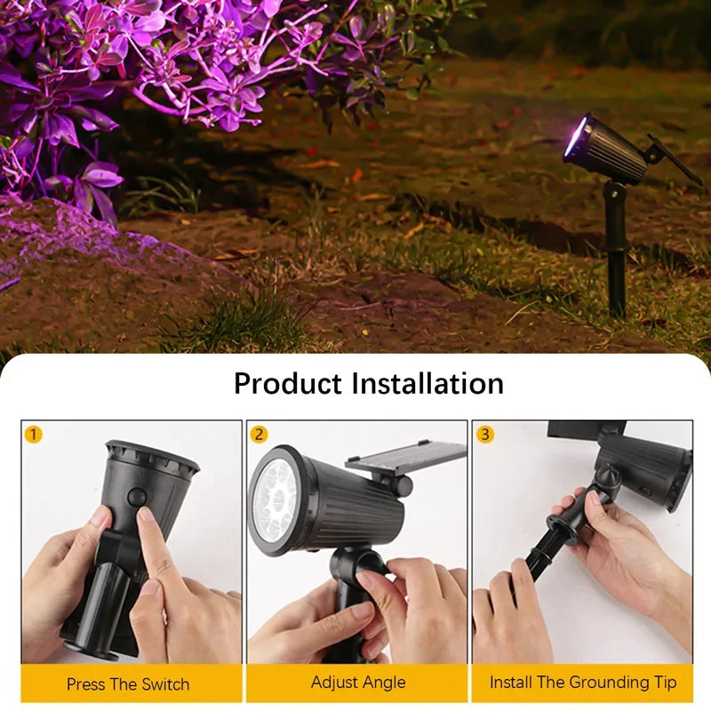 9 LEDs Solar NI-MH Waterproof IP65 Protection Adjustable Spotlights/ Voltage: 1.2V
