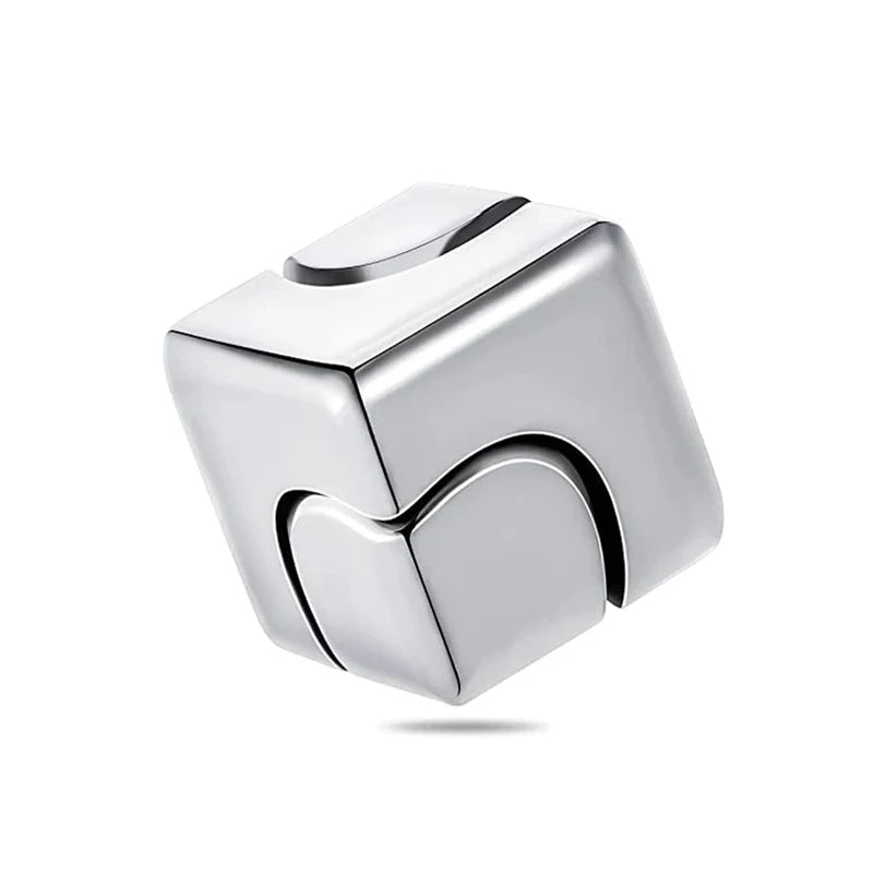 Square Metal Precision Eye-Hand Coordination Spinning Top Fidget Toys/Colors-Multicolor/Silver/Black/Ages: 13-18 + Years Old