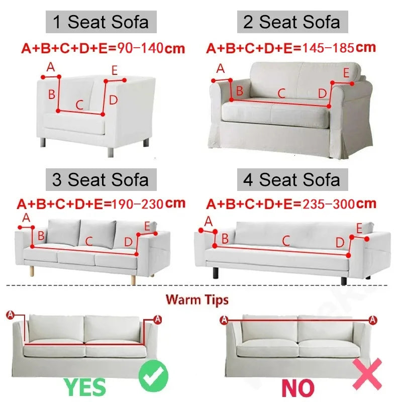 L-Shaped Jacquard Polyester Fabric Fall-Winter Elastic Stretch Sofa Covers /Colors-Gray/Beige/Geometric/Green/Red