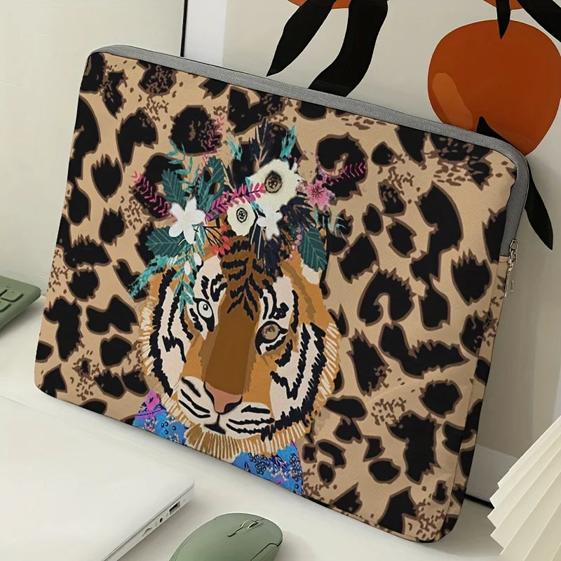Tiger Pattern Laptop Polyester Briefcase Bags/With Handle/ No Handle/Suitable for 14 inch Laptops/Colors-Animal Colors