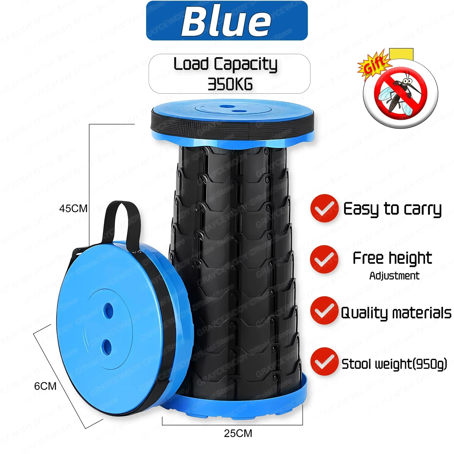 Outdoor Hard Plastic Round Flat Folding Chairs/Colors-Multicolor/Black/Blue/Red/Orange