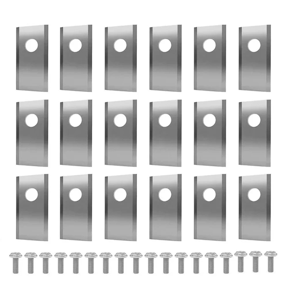 18/36/54/90PCS Blades Replacement Lawn Mower Parts For Worx Landroid Robotic Lawnmower Stainless Steel Cutter Blade Screws Set