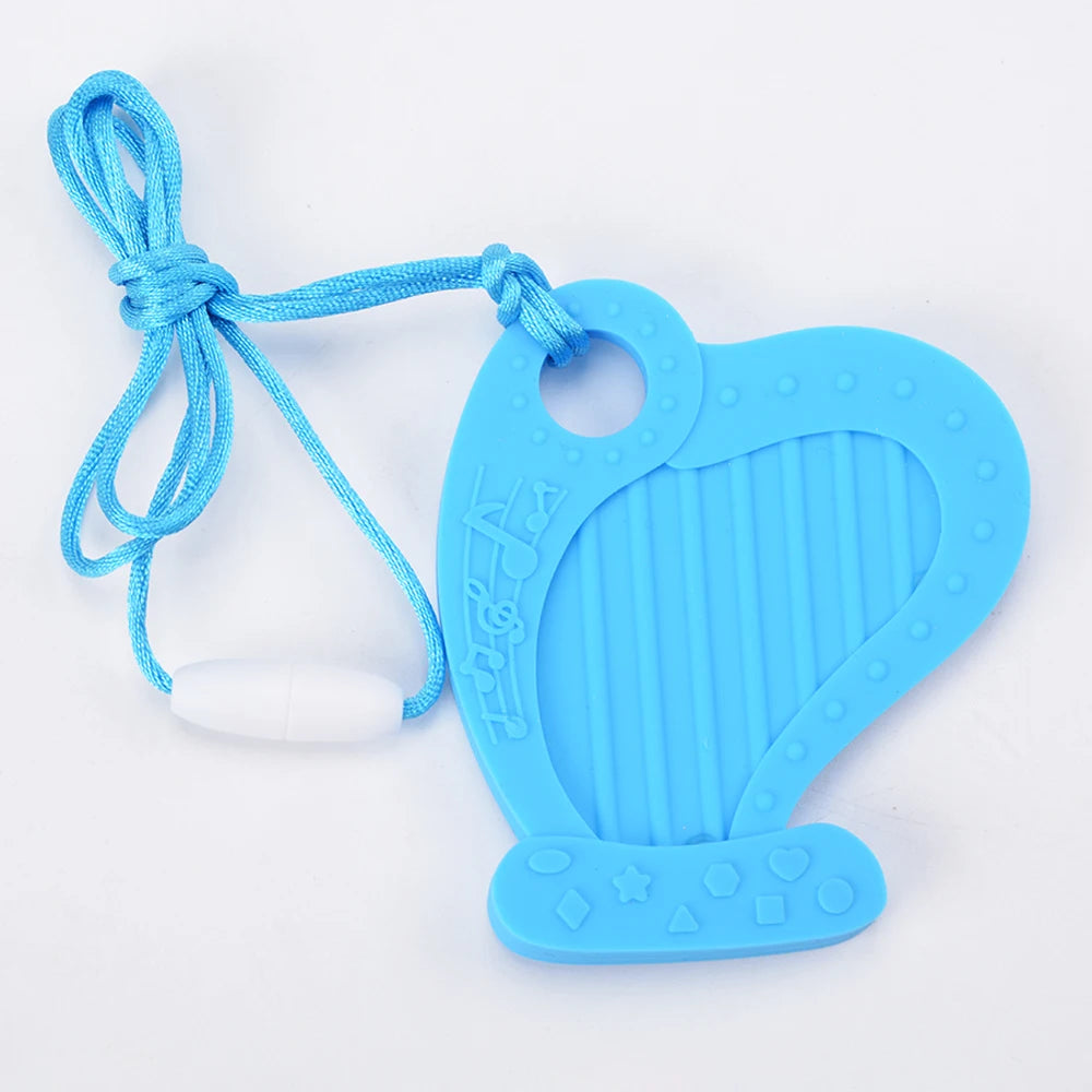 Animal Shaped Baby Silicone Teether Necklaces/Ages: Newborn-3 Years Old/Colors-Multicolor/Brown/Blue/Green/Purple/Pink