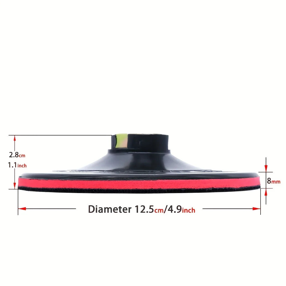 1PCS 5 Inch Foam Plastic Backing Pad M14 5/8-11 Sanding Disc Backer For Angle Grinder Buffing Pads Polishing Wheel Adhesive