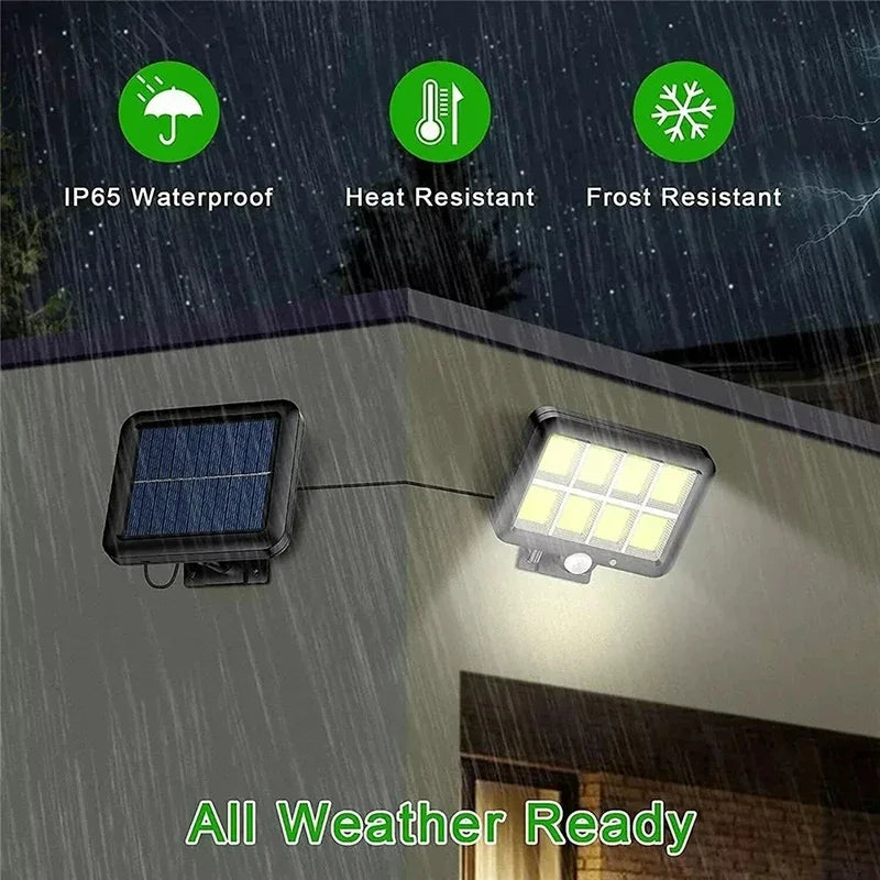 ZHIYU Outdoor Rectangle Black-White Plastic Body Solar-Powered Rechargeable Remote Control 3 Modes Split Warm-Cool White LED Intelligent Human Body Sensor Induction Waterproof Wall-Mounted Landscape Pathway Lights