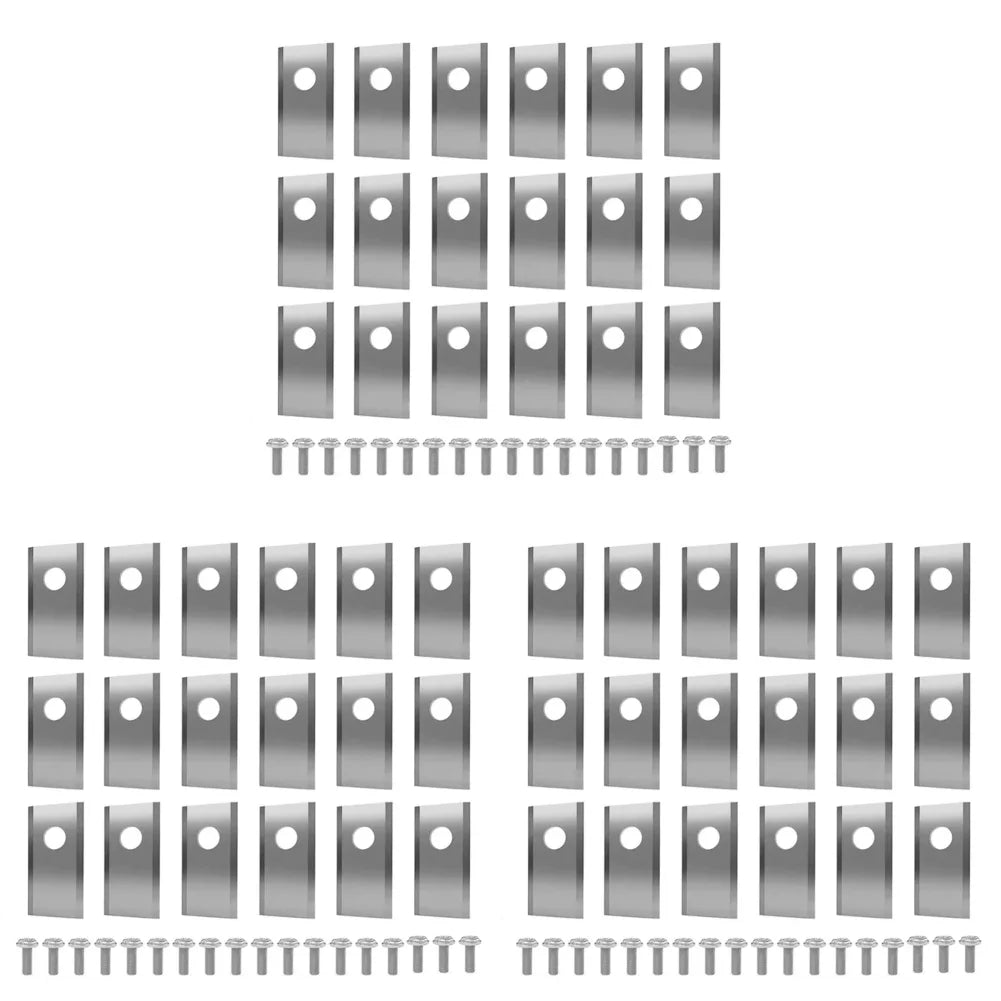 18/36/54/90PCS Blades Replacement Lawn Mower Parts For Worx Landroid Robotic Lawnmower Stainless Steel Cutter Blade Screws Set