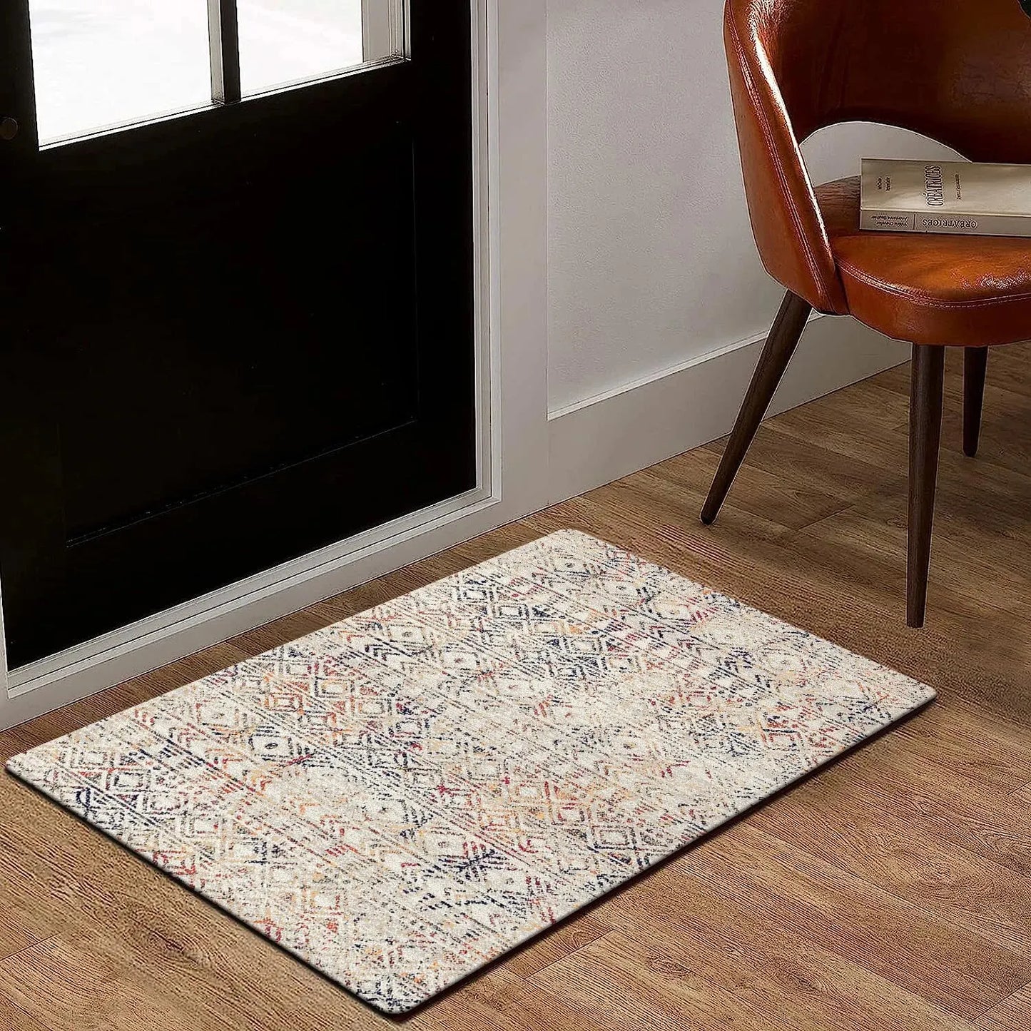 Indoor-Outdoor Rectangle Bohemia Persian Polyester Anti-fatigue Floor Mats/Colors-Geometric/ Multicolor/Red/Beige/Floral