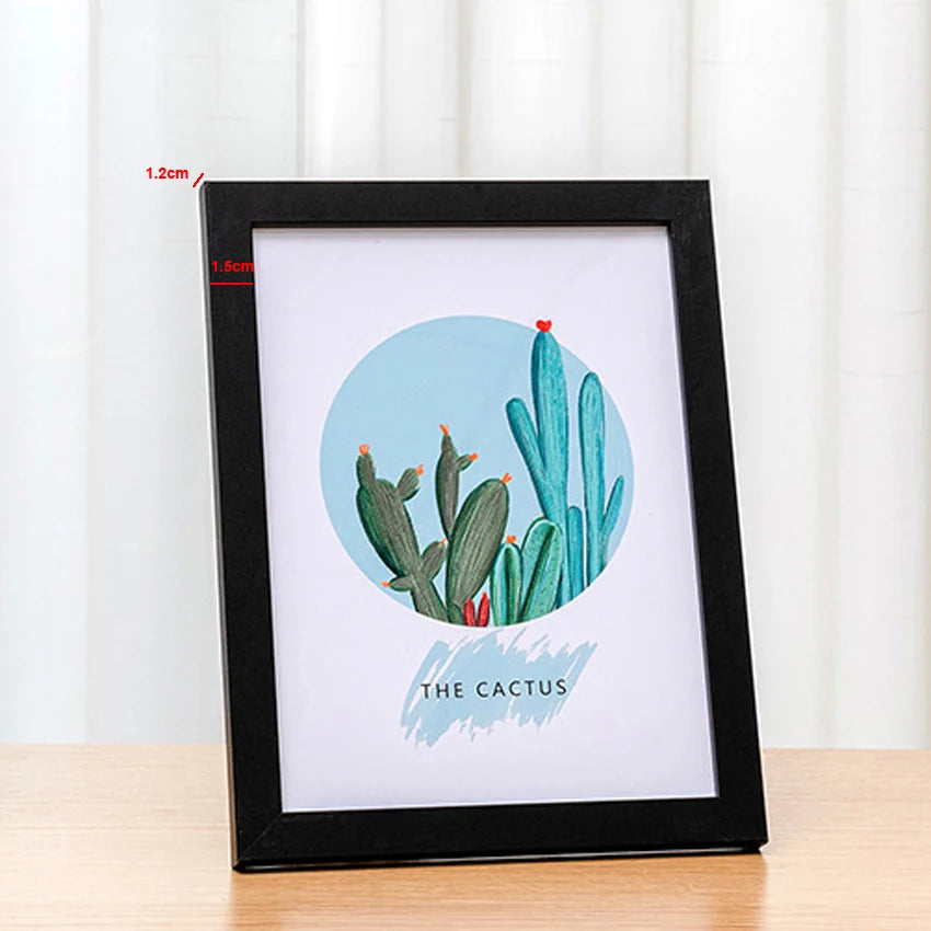 Modern Rectangle Brown Wood Standing-Hanging Photo Frames/ Many Various Sizes: 5 x7 inch/5 x 9 inch/11 x 15 inch