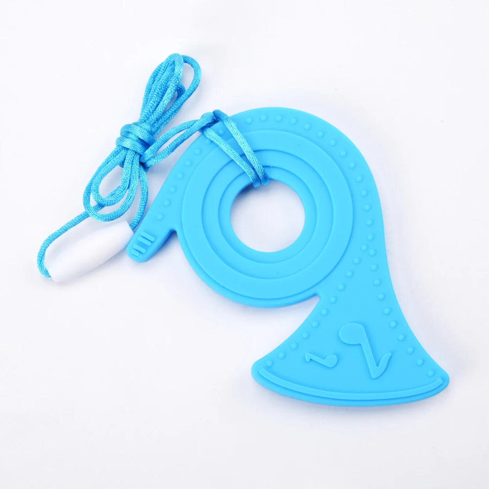 Animal Shaped Baby Silicone Teether Necklaces/Ages: Newborn-3 Years Old/Colors-Multicolor/Brown/Blue/Green/Purple/Pink