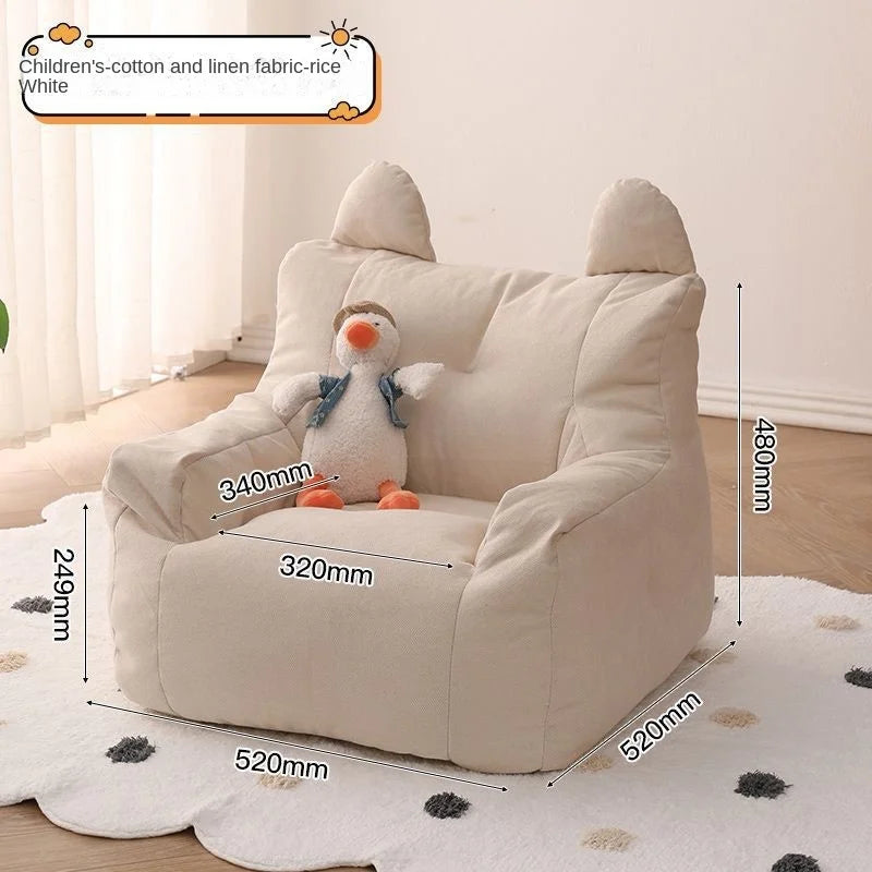 OMGD Baby-Toddler Bean Bag Play Sofa /Colors-Beige/Yellow/White/Gray