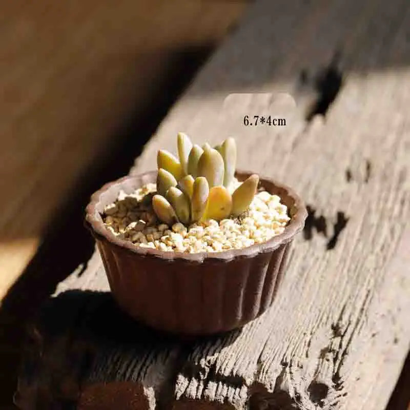 Yixing Purple Sand Flower Pot Mini Succulent Thumb Flower Pot Creative Home Chinese Small Bonsai Pot Decorative Flower Pot LE337