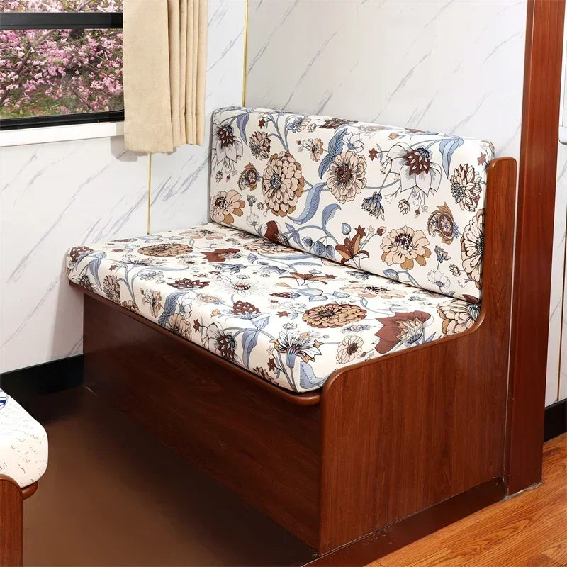 2 PCS Set Polyester Elastic Spandex RV Sofa Slipcovers/Colors-White/Blue/Gray/Floral/Multicolor