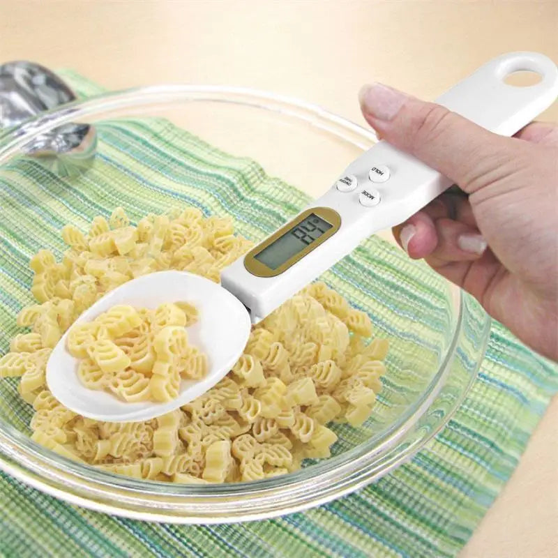LCD Digital Display Plastic Measurement Adjustable Weighing Spoons/ Colors-White/Pink/Green/Gray/ Red