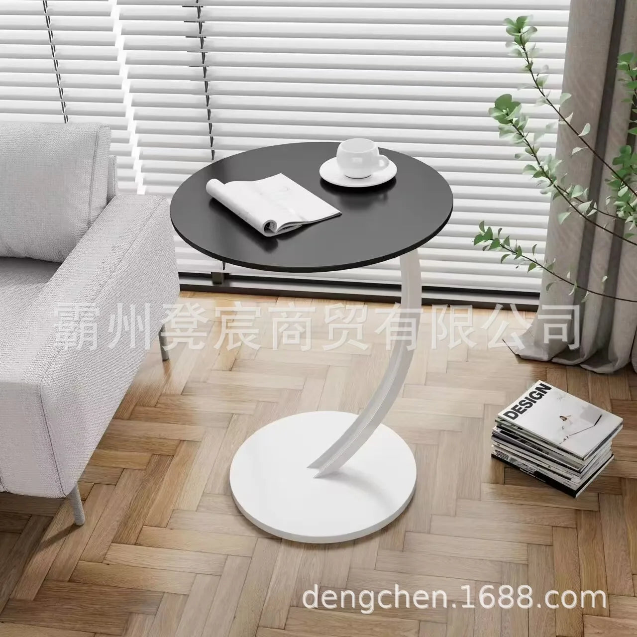 Wood Oval Small Side Table/ 13 Different Color Styles