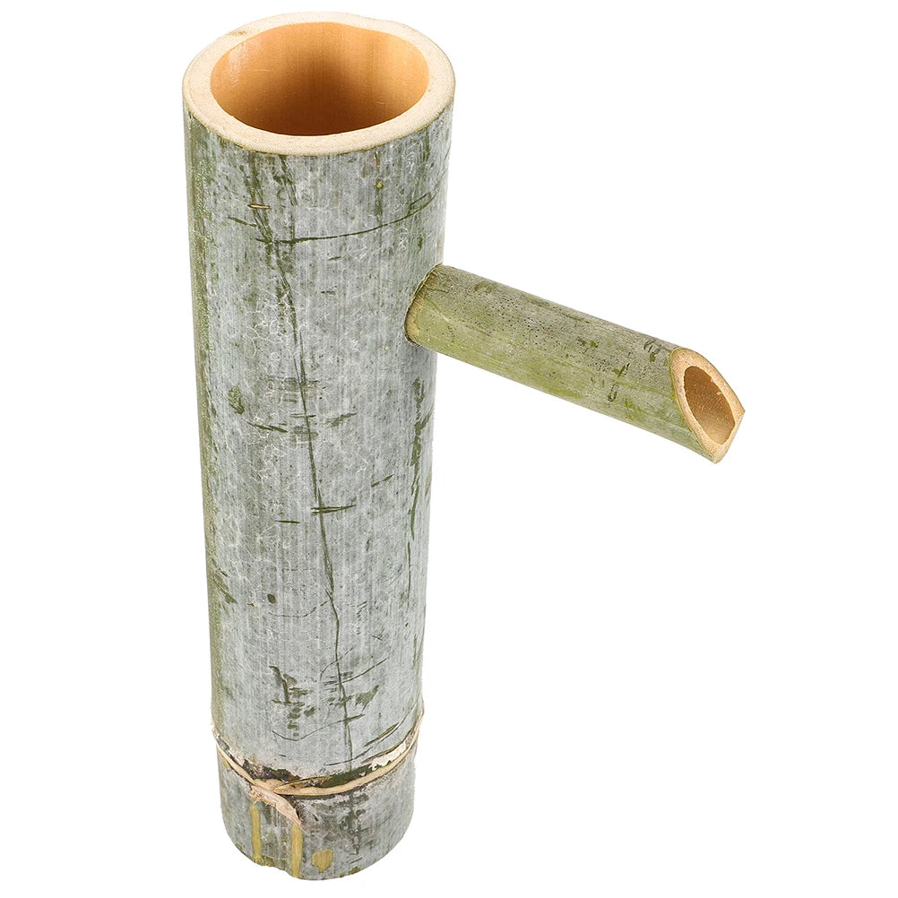 Bamboo Water Fountain Bamboo Water Recycling Decorative Fountain for Fish Tank Plants Patio Accessories Modern