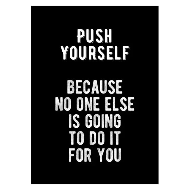 Unframed Modern Rectangle Canvas Black-White Letters Inspirational Quote Prints/Many Sizes