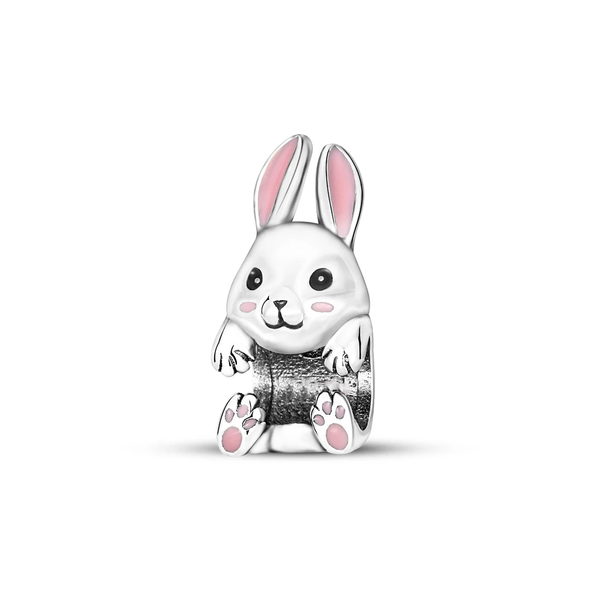 Fine Irregular Silver Plated Round Charms-Pendants Rope Link Bracelets/Colors-Silver/Pink/Multicolor/Floral/Animal