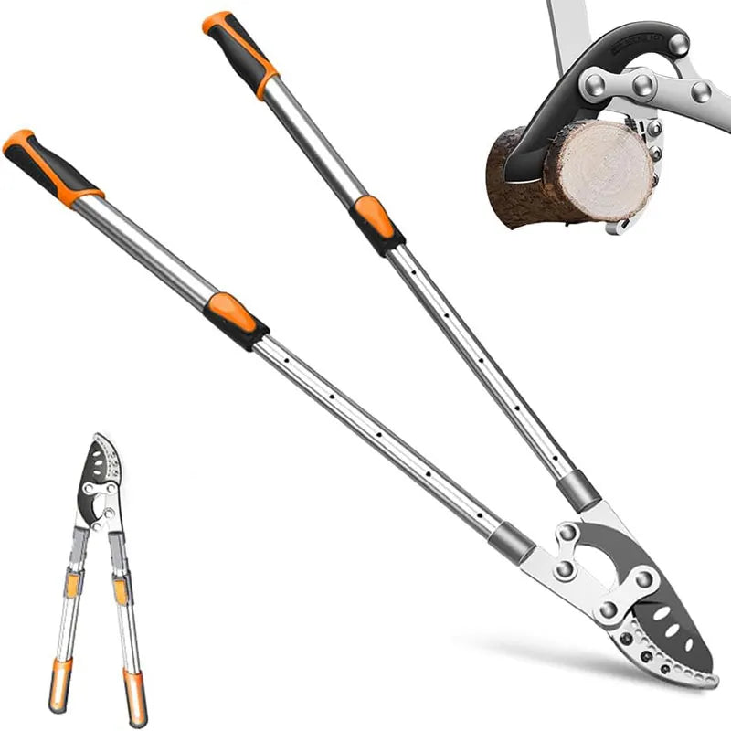 AIRAJ Bypass Pruning Shears with Gear-Operated Cutting System Cuts Branches Thicker than 30 MM SK-5 Steel intensification Blade