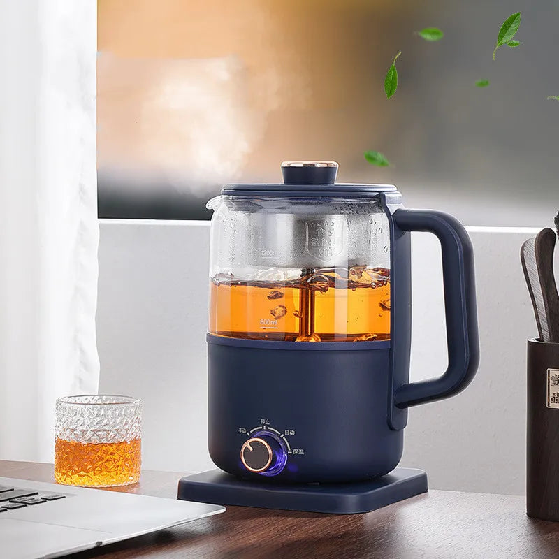 Electric Glass Stainless Steel Spray AC-Powered Tea Kettles/Colors-Blue/Black/Clear