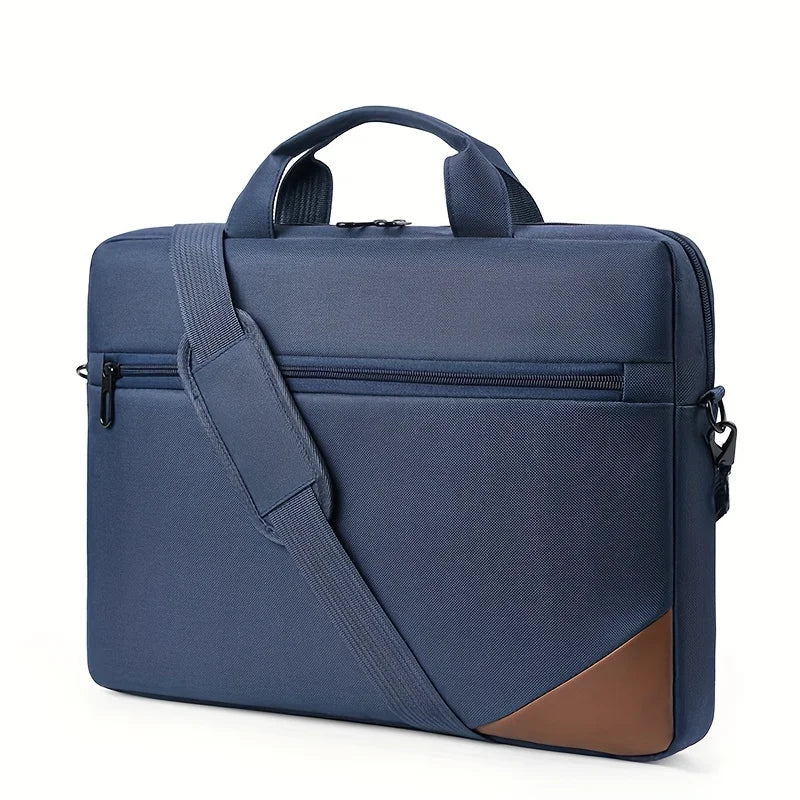 Unisex Portable Nylon Polyester Crossbody Shoulder Straps/Handles Zipper Laptop Briefcase Bags/Colors-Black/Green/Blue/Red/Gray